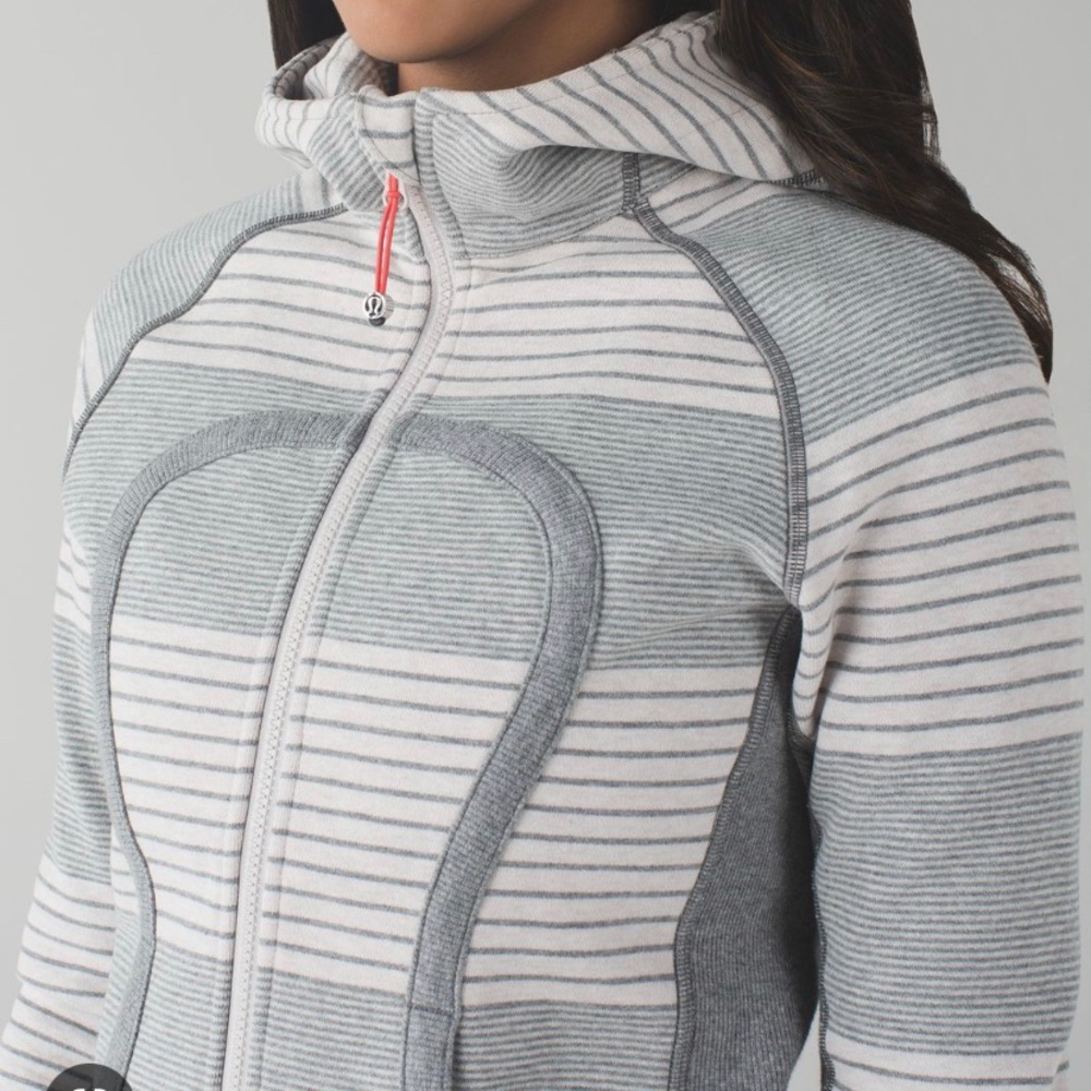 Lululemon Scuba Hoodie II Double Vision Stripe Sz 2